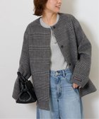 【ジャーナルスタンダード レリューム/JOURNAL STANDARD relume】の《追加 》 25AW新作 スーパーファインビーバークルーネックコート ブラック A|ID: prp329100004644937 ipo3291000000033519187