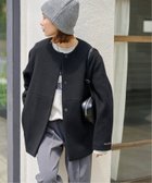 【ジャーナルスタンダード レリューム/JOURNAL STANDARD relume】の《追加 》 25AW新作 スーパーファインビーバークルーネックコート ブラック|ID: prp329100004644937 ipo3291000000033519190