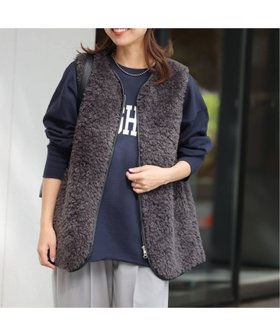 【ジャーナルスタンダード レリューム/JOURNAL STANDARD relume】の《WEB限定追加》シープフェイクファージップベスト 人気、トレンドファッション・服の通販 founy(ファニー) ファッション Fashion レディースファッション Fashion for Women アウター Coat / Outerwear Collection トップス・カットソー Cut & Sew Tops ベスト&ジレ / 重ね着スタイル Vests & Gilets 2025年 2025 2025-2026秋冬・A/W Autumn/Winter 2025–26 AW25–26 おすすめ Recommended / Our Picks スウェット / スエット Sweatshirt, Sweatwear デニム Denim, Jeans Material フェイクレザー Faux Leather, PU Leather フロント Front, Front Design ベスト Vest, Waistcoat 再入荷 Restock / Back in Stock A/W・秋冬 Autumn/Winter |ID:prp329100004644944