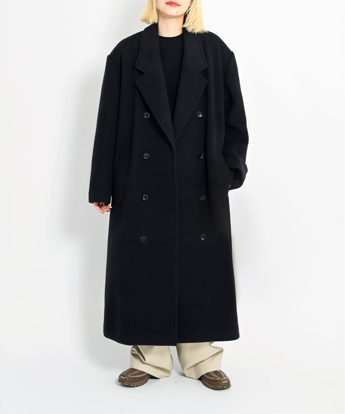 【シティーショップ/CITYSHOP】のWOOL CHESTER コート インテリア・キッズ・メンズ・レディースファッション・服の通販 founy(ファニー) 　ファッション　Fashion　レディースファッション　Fashion for Women　アウター　Coat / Outerwear Collection　コート・ロングコート・ピーコート　Long Coats, Peacoats & More　2025年　2025　2025-2026秋冬・A/W　Autumn/Winter 2025–26 AW25–26　イタリア　Italy　クラシカル　Classical, Vintage-Inspired　チェスターコート　Chester Coat, Long Coat　ボックス　Boxy, Box Shape　ラグジュアリー　Luxury, Elegant　人気　Popular, Best Seller　ブラック|ID: prp329100004644947 ipo3291000000033519282