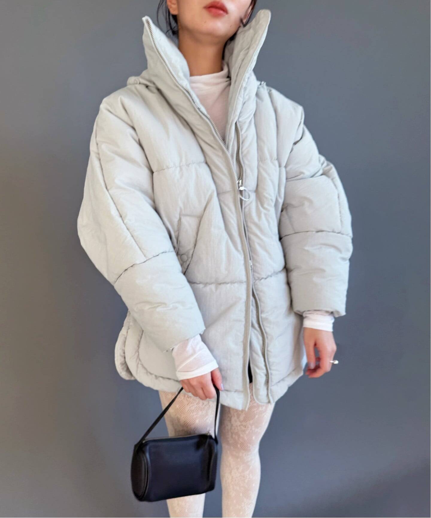 【エディット フォー ルル/edit.for LuLu】のパデット コート 人気、トレンドファッション・服の通販 founy(ファニー) 　ファッション　Fashion　レディースファッション　Fashion for Women　アウター　Coat / Outerwear Collection　コート・ロングコート・ピーコート　Long Coats, Peacoats & More　2025年　2025　2025-2026秋冬・A/W　Autumn/Winter 2025–26 AW25–26　おすすめ　Recommended / Our Picks　イエロー　Yellow　コンパクト　Compact, Small Size　サークル　Circle, Round Design　ジップ　Zip, Zipper　スタンド　Stand Collar, Upright Stand　ドローストリング　Drawstring, Pull Cord　フェミニン　Feminine, Girly　ルーズ　Loose, Oversized　 other-1|ID: prp329100004644949 ipo3291000000033519299