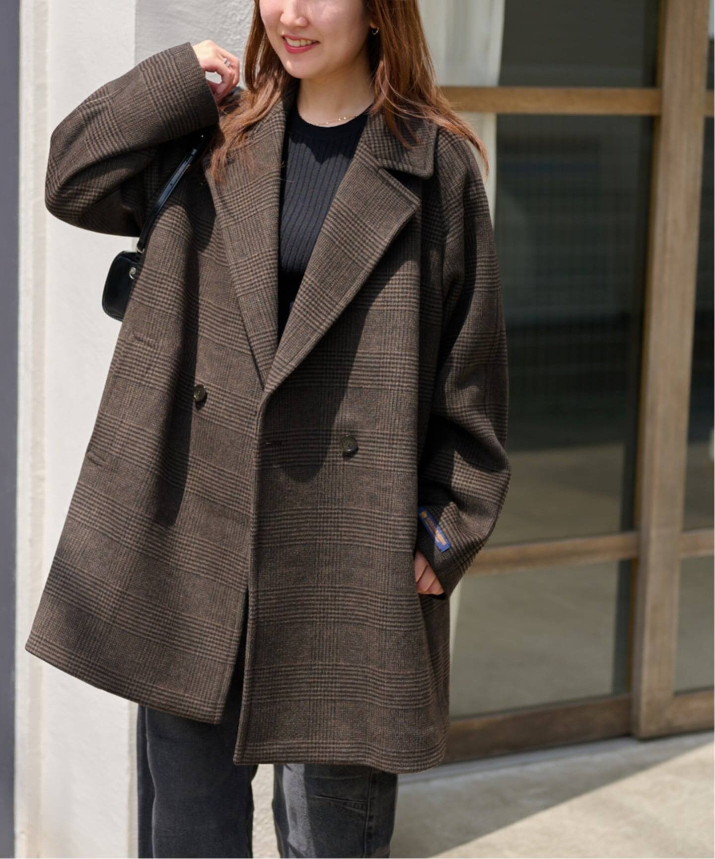 【ジャーナルスタンダード レリューム/JOURNAL STANDARD relume】の25AW新作 スーパーファインビーバーハーフコート インテリア・キッズ・メンズ・レディースファッション・服の通販 founy(ファニー) 　ファッション　Fashion　レディースファッション　Fashion for Women　アウター　Coat / Outerwear Collection　コート・ロングコート・ピーコート　Long Coats, Peacoats & More　エレガント 上品　Elegant　スリーブ　Sleeve, Long Sleeve / Short Sleeve　ハーフ　Half, Half-Length　フロント　Front, Front Design　別注　Limited Edition, Custom Order　ワイド　Wide, Wide Fit　2025年　2025　2025-2026秋冬・A/W　Autumn/Winter 2025–26 AW25–26　ブラウン|ID: prp329100004644958 ipo3291000000033519369