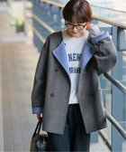 【ジャーナルスタンダード レリューム/JOURNAL STANDARD relume】の25AW新作 / 新色 リバーシブルノーカラーショートコート グレーA|ID: prp329100004644969 ipo3291000000033519466