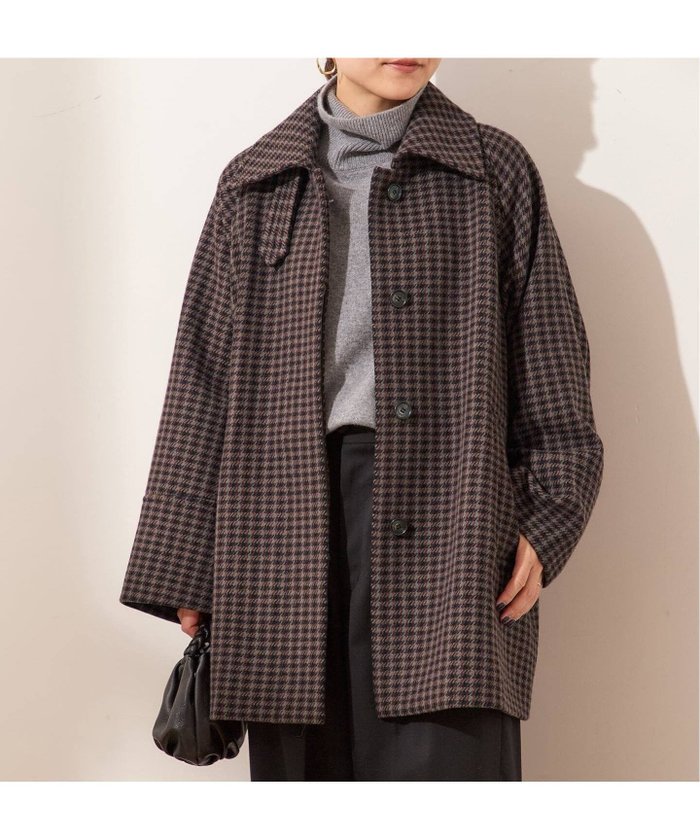 【ジャーナルスタンダード レサージュ/journal standard L'essage】のチェックワイドコート インテリア・キッズ・メンズ・レディースファッション・服の通販 founy(ファニー) https://founy.com/ ファッション Fashion レディースファッション Fashion for Women アウター Coat / Outerwear Collection コート・ロングコート・ピーコート Long Coats, Peacoats & More 2025年 2025 2025-2026秋冬・A/W Autumn/Winter 2025–26 AW25–26 クラシカル Classical, Vintage-Inspired チェック Check, Plaid, Tartan |ID: prp329100004644990 ipo3291000000033519655