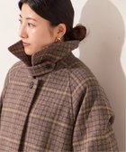 【ジャーナルスタンダード レサージュ/journal standard L'essage】のチェックワイドコート ブラウン B|ID: prp329100004644990 ipo3291000000033519660