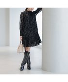 【アンデミュウ/Andemiu】のシアーフロッキーキリカエミニワンピース 人気、トレンドファッション・服の通販 founy(ファニー) ファッション Fashion レディースファッション Fashion for Women ワンピース Dresses エアリー Airy Texture シアー Sheer, See-Through ショート Short, Short Length タイツ Tights, Legwear フラワー Flower, Floral プリント Print, Printed Pattern プリーツ Pleats, Pleated ロング Long, Long-Length エレガント 上品 Elegant A/W・秋冬 Autumn/Winter thumbnail ブラック|ID: prp329100004645004 ipo3291000000033519750