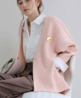 【ラ トータリテ/La TOTALITE】の【洗える】ブークレニットジャケット 人気、トレンドファッション・服の通販 founy(ファニー) ファッション Fashion レディースファッション Fashion for Women アウター Coat / Outerwear Collection レディースジャケット・軽アウター Jackets 2025年 2025 2025-2026秋冬・A/W Autumn/Winter 2025–26 AW25–26 シンプル Simple, Minimal ジャケット Jacket, Outerwear デニム Denim, Jeans Material フェミニン Feminine, Girly ブローチ Brooch, Pin Brooch 洗える Machine Washable A/W・秋冬 Autumn/Winter |ID:prp329100004645024