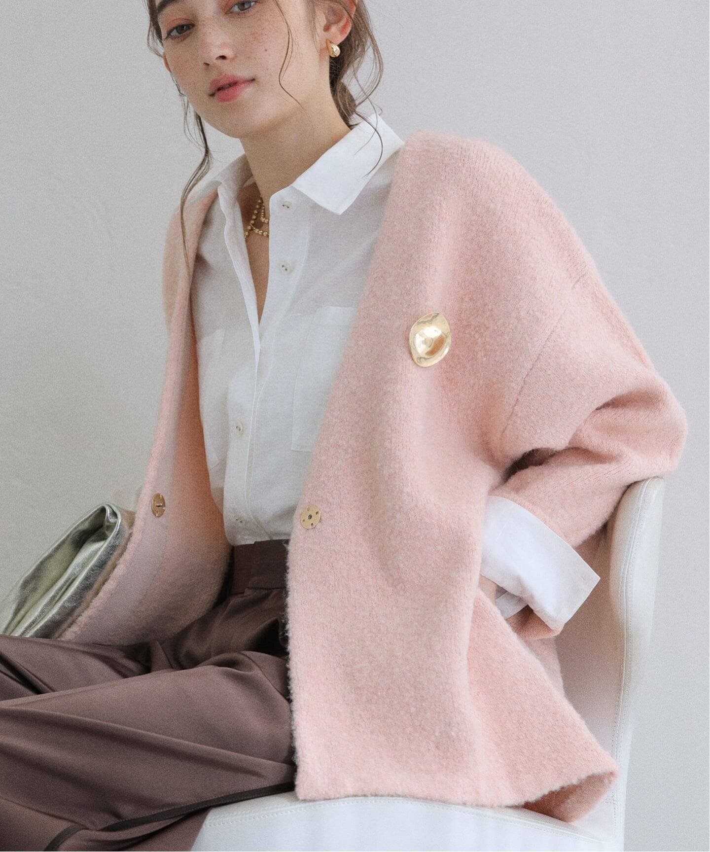 【ラ トータリテ/La TOTALITE】の【洗える】ブークレニットジャケット 人気、トレンドファッション・服の通販 founy(ファニー) 　ファッション　Fashion　レディースファッション　Fashion for Women　アウター　Coat / Outerwear Collection　レディースジャケット・軽アウター　Jackets　2025年　2025　2025-2026秋冬・A/W　Autumn/Winter 2025–26 AW25–26　シンプル　Simple, Minimal　ジャケット　Jacket, Outerwear　デニム　Denim, Jeans Material　フェミニン　Feminine, Girly　ブローチ　Brooch, Pin Brooch　洗える　Machine Washable　A/W・秋冬　Autumn/Winter　 other-1|ID: prp329100004645024 ipo3291000000033519926