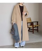 【スローブ イエナ/SLOBE IENA】のsouple wool ダブルフェイスロングコート キャメル|ID:prp329100004645030