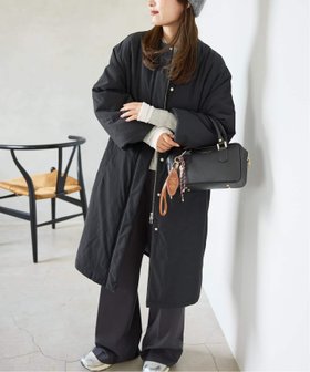 【スローブ イエナ/SLOBE IENA】の《ストール付き/WEB限定/ 》中綿ストール付きノーカラーコート 人気、トレンドファッション・服の通販 founy(ファニー) ファッション Fashion レディースファッション Fashion for Women アウター Coat / Outerwear Collection コート・ロングコート・ピーコート Long Coats, Peacoats & More 2025年 2025 2025-2026秋冬・A/W Autumn/Winter 2025–26 AW25–26 シンプル Simple, Minimal ジップ Zip, Zipper ストール Stole, Wrap タフタ Taffeta, Structured Fabric エレガント 上品 Elegant 冬 Winter / This Winter |ID:prp329100004645033