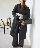 【スローブ イエナ/SLOBE IENA】の《ストール付き/WEB限定/ 》中綿ストール付きノーカラーコート 人気、トレンドファッション・服の通販 founy(ファニー) ファッション Fashion レディースファッション Fashion for Women アウター Coat / Outerwear Collection コート・ロングコート・ピーコート Long Coats, Peacoats & More 2025年 2025 2025-2026秋冬・A/W Autumn/Winter 2025–26 AW25–26 シンプル Simple, Minimal ジップ Zip, Zipper ストール Stole, Wrap タフタ Taffeta, Structured Fabric エレガント 上品 Elegant 冬 Winter / This Winter thumbnail ブラック|ID: prp329100004645033 ipo3291000000033519998