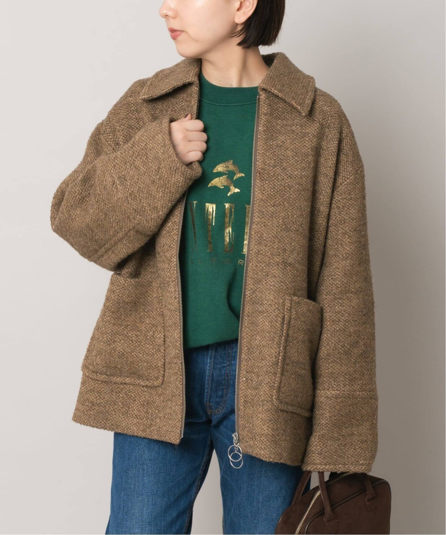 【ボナム/BONUM】のTWEED ZIP コート 人気、トレンドファッション・服の通販 founy(ファニー) 　ファッション　Fashion　レディースファッション　Fashion for Women　アウター　Coat / Outerwear Collection　コート・ロングコート・ピーコート　Long Coats, Peacoats & More　イタリア　Italy　ツイード　Twill, Twill Weave　ブルゾン　Blouson, Bomber Jacket　ループ　Loop, Loop Knit　 other-1|ID: prp329100004645045 ipo3291000000033520087