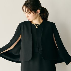 【ローズティアラ/Rose Tiara】のケープ風ジャケット 人気、トレンドファッション・服の通販 founy(ファニー) ファッション Fashion レディースファッション Fashion for Women アウター Coat / Outerwear Collection レディースジャケット・軽アウター Jackets シンプル Simple, Minimal ジャケット Jacket, Outerwear スタンダード Standard, Basic スマート Smart, Elegant ドレス Dress, One-Piece フェミニン Feminine, Girly プリント Print, Printed Pattern ポケット Pocket, Pocket Detail ビジネス 仕事 通勤 Business / Work / Commuting |ID:prp329100004645102