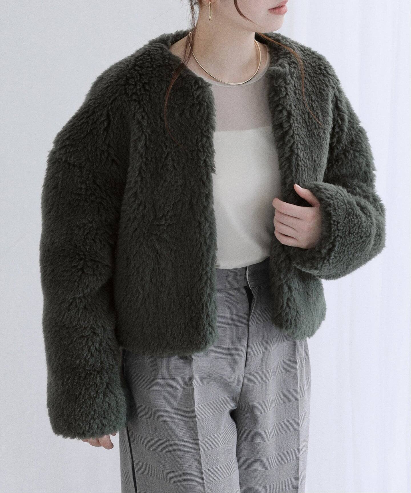 【ラ トータリテ/La TOTALITE】のTICCA / ティッカ ウールファーショートコート 人気、トレンドファッション・服の通販 founy(ファニー) 　ファッション　Fashion　レディースファッション　Fashion for Women　アウター　Coat / Outerwear Collection　コート・ロングコート・ピーコート　Long Coats, Peacoats & More　 other-1|ID: prp329100004645104 ipo3291000000033520713
