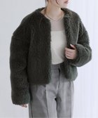 【ラ トータリテ/La TOTALITE】のTICCA / ティッカ ウールファーショートコート 人気、トレンドファッション・服の通販 founy(ファニー) ファッション Fashion レディースファッション Fashion for Women アウター Coat / Outerwear Collection コート・ロングコート・ピーコート Long Coats, Peacoats & More thumbnail グレー|ID: prp329100004645104 ipo3291000000033520717