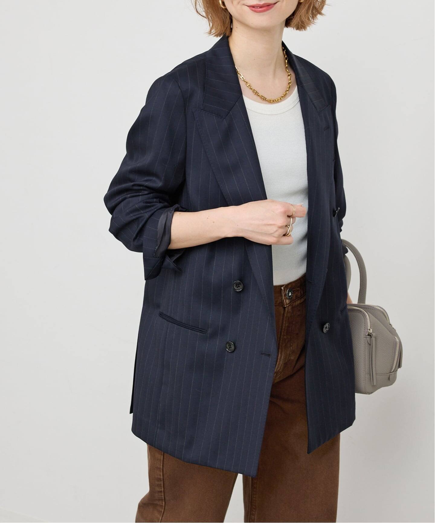 【スピック&スパン/Spick & Span】のVIAN / ヴィアン ジャケット インテリア・キッズ・メンズ・レディースファッション・服の通販 founy(ファニー) 　ファッション　Fashion　レディースファッション　Fashion for Women　アウター　Coat / Outerwear Collection　レディースジャケット・軽アウター　Jackets　ジャケット　Jacket, Outerwear　ネイビー|ID: prp329100004645119 ipo3291000000033520979