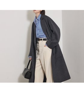 【カリテ/qualite】の【毛玉になりにくい】ダブルフェイスチェスターコート 人気、トレンドファッション・服の通販 founy(ファニー) ファッション Fashion レディースファッション Fashion for Women アウター Coat / Outerwear Collection コート・ロングコート・ピーコート Long Coats, Peacoats & More チェスターコート・ロング丈アウター Chester Coats / Chesterfield Long Coats バランス Balance, Style Balance ラグジュアリー Luxury, Elegant ワイド Wide, Wide Fit エレガント 上品 Elegant 冬 Winter / This Winter |ID:prp329100004645123