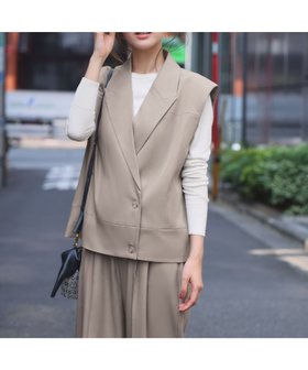 【ガール/GIRL】 セットアップ テーラードベスト ジレ ワイドパンツ 2点セット 上下セット人気、トレンドファッション・服の通販 founy(ファニー) ファッション Fashion レディースファッション Fashion for Women アウター Coat / Outerwear Collection セットアップ Matching Sets レディースパンツ・ボトムス Pants & Trousers / Bottoms ストレッチ Stretch, Stretchy Fabric スーツ Suit, Formalwear セットアップ Set-Up, Coordinated Outfit ベスト Vest, Waistcoat ワイド Wide, Wide Fit 再入荷 Restock / Back in Stock エレガント 上品 Elegant |ID:prp329100004645163