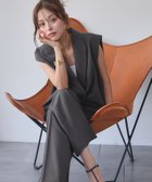 【ガール/GIRL】のセットアップ テーラードベスト ジレ ワイドパンツ 2点セット 上下セット 人気、トレンドファッション・服の通販 founy(ファニー) ファッション Fashion レディースファッション Fashion for Women アウター Coat / Outerwear Collection セットアップ Matching Sets レディースパンツ・ボトムス Pants & Trousers / Bottoms ストレッチ Stretch, Stretchy Fabric スーツ Suit, Formalwear セットアップ Set-Up, Coordinated Outfit ベスト Vest, Waistcoat ワイド Wide, Wide Fit 再入荷 Restock / Back in Stock エレガント 上品 Elegant thumbnail CGY|ID: prp329100004645163 ipo3291000000033521819