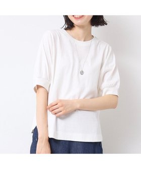 【デッサン/Dessin】の【洗える】パフスリーブカットソー(XS~L) 人気、トレンドファッション・服の通販 founy(ファニー) ファッション Fashion レディースファッション Fashion for Women トップス・カットソー Cut & Sew Tops カットソー・ベーシックTシャツ Cut-and-Sewn Tops / Stretch Tees & Basics バランス Balance, Style Balance ラウンド Round, Round Neck 半袖 Short Sleeve, Half Sleeve 洗える Machine Washable |ID:prp329100004645174