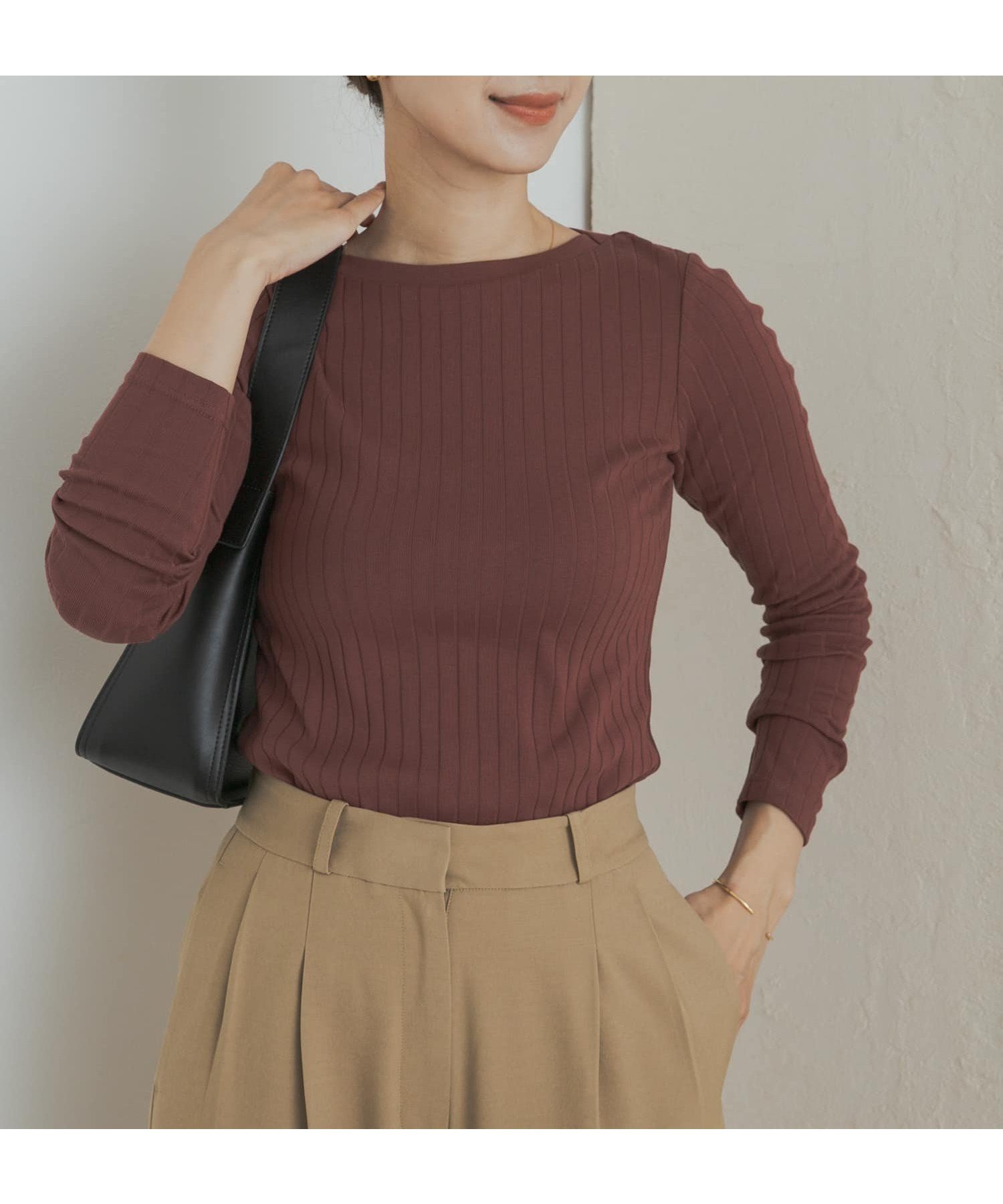 【アーバンリサーチ ドアーズ/URBAN RESEARCH DOORS】の針抜き長袖カットソー インテリア・キッズ・メンズ・レディースファッション・服の通販 founy(ファニー) ファッション Fashion レディースファッション Fashion for Women トップス・カットソー Cut & Sew Tops カットソー・ベーシックTシャツ Cut-and-Sewn Tops / Stretch Tees & Basics 2025年 2025 2025-2026秋冬・A/W Autumn/Winter 2025–26 AW25–26 冬 Winter / This Winter インナー Innerwear カットソー Cut and Sewn Top カーディガン Cardigan, Knitwear シンプル Simple, Minimal ジャケット Jacket, Outerwear ストレッチ Stretch, Stretchy Fabric フィット Fit, Slim Fit 人気 Popular, Best Seller 定番 Standard, Basic Item A/W・秋冬 Autumn/Winter 長袖 Long Sleeve, Full Sleeve BRICK|ID: prp329100004645175 ipo3291000000034558619