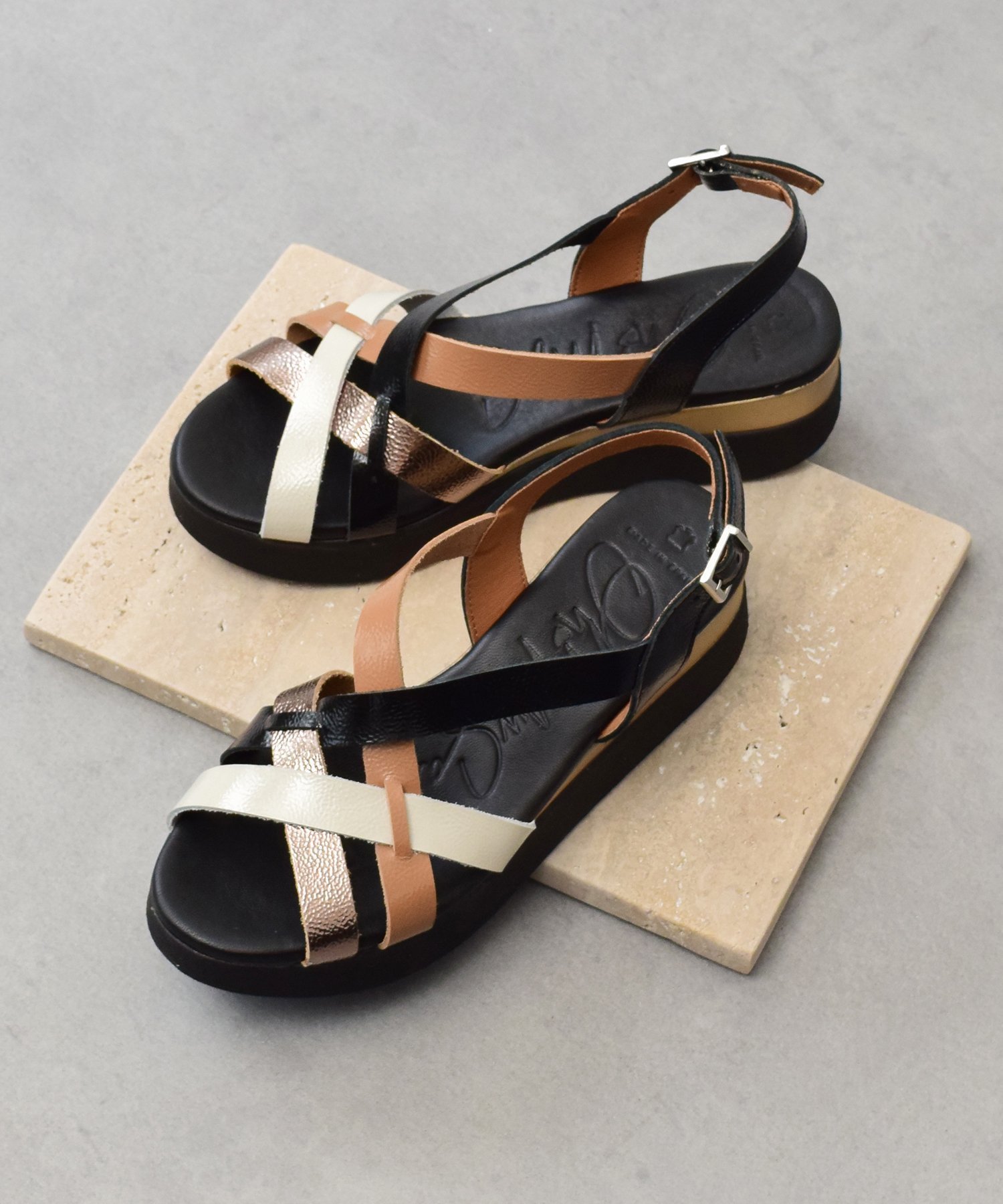 【インター ショシュール/INTER-CHAUSSURES】の【Oh my Sandals】カラーコンビ厚底サンダル インテリア・キッズ・メンズ・レディースファッション・服の通販 founy(ファニー) 　ファッション　Fashion　レディースファッション　Fashion for Women　コンビ　Combo, Combination Style　サンダル　Sandals, Summer Shoes　厚底　Platform Shoes　BL/C|ID: prp329100004645218 ipo3291000000033523080