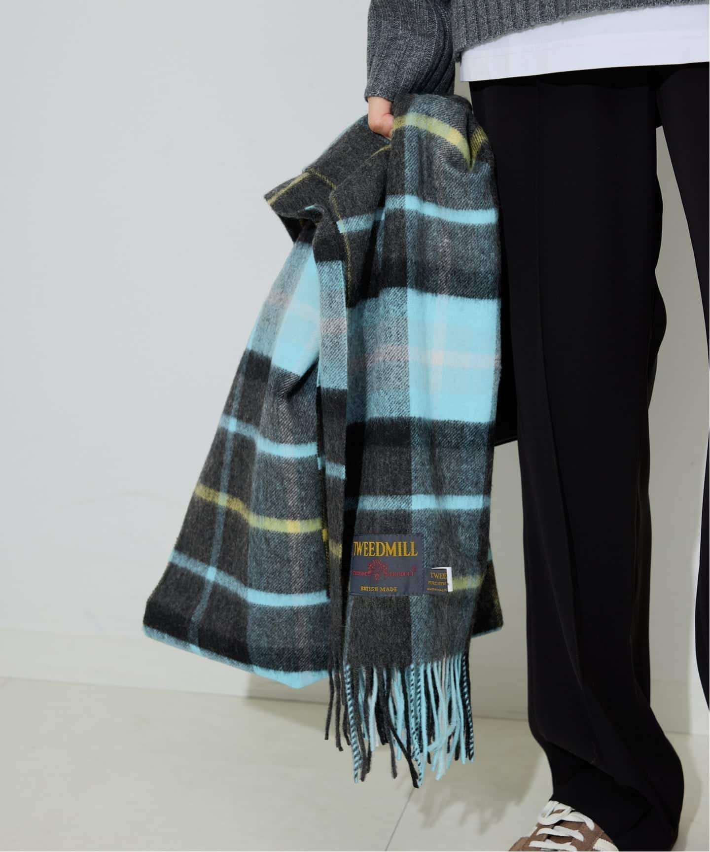 【スローブ イエナ/SLOBE IENA】の《追加 》TWEED MILL/ツイードミル ストール インテリア・キッズ・メンズ・レディースファッション・服の通販 founy(ファニー) 　ファッション　Fashion　レディースファッション　Fashion for Women　ストール　Stole, Wrap　ツイード　Twill, Twill Weave　グレーB|ID: prp329100004645234 ipo3291000000033599006