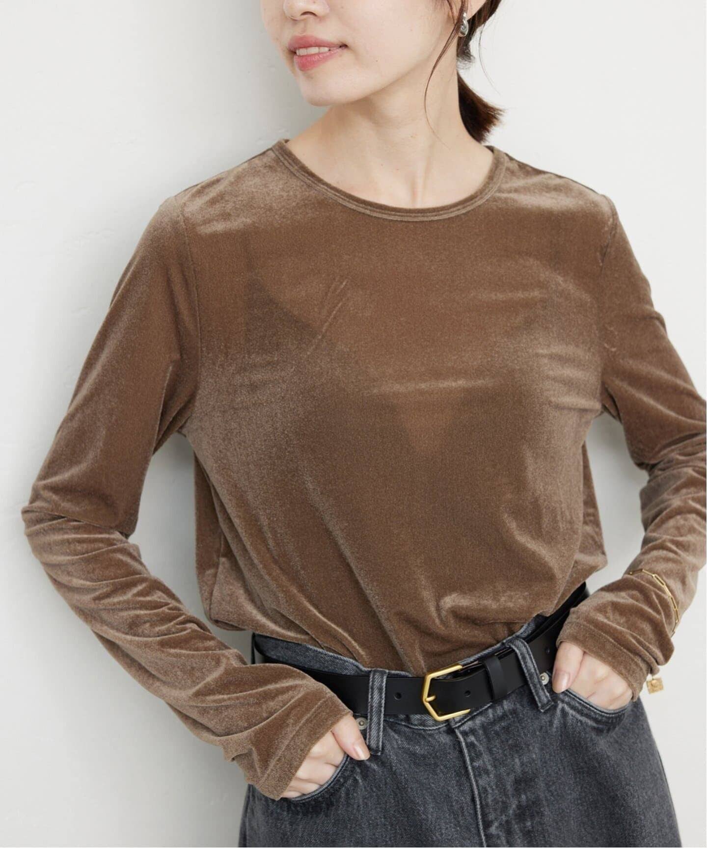 【スローブ イエナ/SLOBE IENA】の《追加 》ベロアトリコット プルオーバー 人気、トレンドファッション・服の通販 founy(ファニー) 　ファッション　Fashion　レディースファッション　Fashion for Women　トップス・カットソー　Cut & Sew Tops　カジュアルプルオーバー・ニットトップス　Pullovers & Knit Tops / Casual Pullovers　ベロアトップス　Velour Tops / Velvet-Look Items　2025年　2025　2025-2026秋冬・A/W　Autumn/Winter 2025–26 AW25–26　ベロア　Velour, Soft Velvet　 other-1|ID: prp329100004645654 ipo3291000000033865075