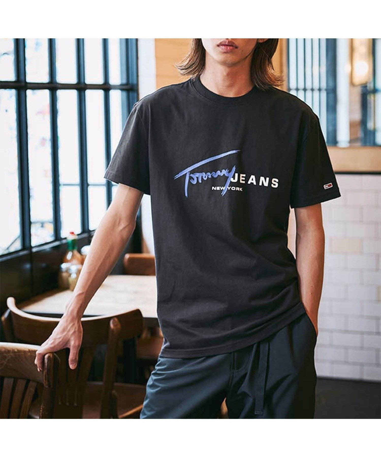 【トミーヒルフィガー/TOMMY HILFIGER】のレギュラーシグネチャーロゴTシャツ インテリア・キッズ・メンズ・レディースファッション・服の通販 founy(ファニー) 　ファッション　Fashion　レディースファッション　Fashion for Women　トップス・カットソー　Cut & Sew Tops　シャツ・ブラウス・オフィスカジュアル　Elegant Blouses & Button-Ups　ロングTシャツ・Tシャツ　Longline T-Shirts & Tees　アメリカン　American Style　インナー　Innerwear　クラシック　Classic, Timeless Style　ゴルフ　Golf　スマート　Smart, Elegant　デニム　Denim, Jeans Material　フィット　Fit, Slim Fit　モダン　Modern, Contemporary　レギュラー　Regular, Standard Fit　人気　Popular, Best Seller　ブラックBDS|ID: prp329100004645704 ipo3291000000033530445