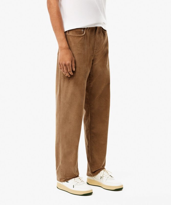 【ラコステ/LACOSTE / MEN】のルーズフィットストレート 5ポケットコーデュロイパンツ インテリア・キッズ・メンズ・レディースファッション・服の通販 founy(ファニー) https://founy.com/ ファッション Fashion メンズファッション Fashion for Men ボトムス Bottoms コーデュロイ Corduroy, Cord Fabric ストレート Straight, Straight Cut ベーシック Basic, Essential ポケット Pocket, Pocket Detail |ID: prp329100004645707 ipo3291000000033530508