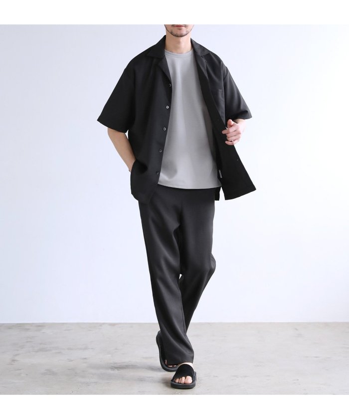 【ザ カジュアル/THE CASUAL / MEN】の【セットアップ 2点セット】接触冷感テックリネンノーカラー半袖カーデorオープンカラー半袖シャツ/&テーパードパンツセットアップ インテリア・キッズ・メンズ・レディースファッション・服の通販 founy(ファニー) https://founy.com/ ファッション Fashion メンズファッション Fashion for Men ボトムス Bottoms セットアップ Set-Up, Coordinated Outfit リネン Linen, Linen Fabric 半袖 Short Sleeve, Half Sleeve 夏 Summer |ID: prp329100004645710 ipo3291000000033530588