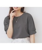 【インデックス/INDEX】のパフスリーブトップス【洗濯機洗い可】 人気、トレンドファッション・服の通販 founy(ファニー) ファッション Fashion レディースファッション Fashion for Women トップス・カットソー Cut & Sew Tops シルケット Silket, Silky Cotton シンプル Simple, Minimal ストレッチ Stretch, Stretchy Fabric スリット Slit, Slit Detail スリーブ Sleeve, Long Sleeve / Short Sleeve エレガント 上品 Elegant thumbnail チャコールグレー|ID: prp329100004645716 ipo3291000000033633542