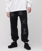 【アヴィレックス/AVIREX / MEN】の《WEB限定》STENCIL PRINT SWEAT PANTS / ステンシル プリント スウェットパンツ / AVIREX / アヴィレ ブラック|ID: prp329100004645718 ipo3291000000033530756