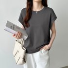 【ココモモ/COCOMOMO】のtシャツ カットソー フレンチスリーブ レディース トップス クルーネック 人気、トレンドファッション・服の通販 founy(ファニー) ファッション Fashion レディースファッション Fashion for Women トップス・カットソー Cut & Sew Tops シャツ・ブラウス・オフィスカジュアル Elegant Blouses & Button-Ups ロングTシャツ・Tシャツ Longline T-Shirts & Tees カットソー・ベーシックTシャツ Cut-and-Sewn Tops / Stretch Tees & Basics カットソー Cut and Sewn Top スリーブ Sleeve, Long Sleeve / Short Sleeve フレンチ French, French Style 夏 Summer thumbnail ダークグレー|ID: prp329100004645727 ipo3291000000033530879