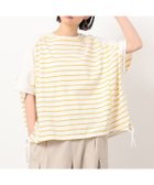 【コムサイズム/COMME CA ISM】のボーダー ドルマンスリーブTシャツ 人気、トレンドファッション・服の通販 founy(ファニー) ファッション Fashion レディースファッション Fashion for Women トップス・カットソー Cut & Sew Tops シャツ・ブラウス・オフィスカジュアル Elegant Blouses & Button-Ups ロングTシャツ・Tシャツ Longline T-Shirts & Tees ボーダー Border, Stripe ポケット Pocket, Pocket Detail ヨーク Yoke, Yoke Design 無地 Plain, Solid Color thumbnail イエロー|ID: prp329100004645787 ipo3291000000033531403