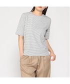 【クロコダイル/CROCODILE】のCROCODILE/フライス ラメボーダー Tシャツ グレー|ID: prp329100004645830 ipo3291000000033634980