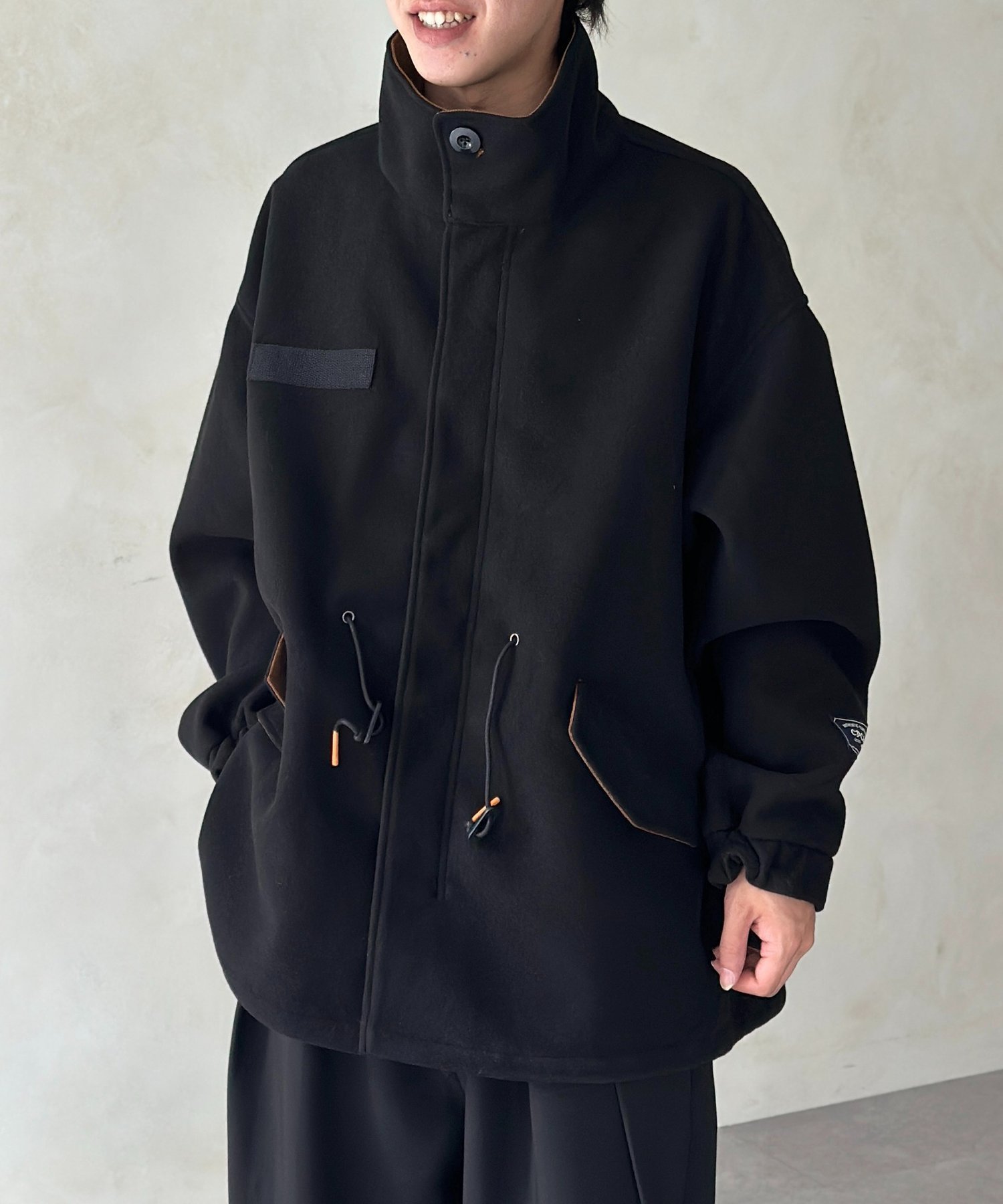 【シーピーシーエム/CPCM】のメルトンショートモッズ インテリア・キッズ・メンズ・レディースファッション・服の通販 founy(ファニー) 　ファッション　Fashion　レディースファッション　Fashion for Women　メルトン　Melton, Heavy Wool　冬　Winter / This Winter　ブラック|ID: prp329100004645939 ipo3291000000033532562