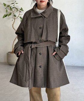 【シーピーシーエム/CPCM】のケープ付き軽量メルトンミドルコート 人気、トレンドファッション・服の通販 founy(ファニー) ファッション Fashion レディースファッション Fashion for Women アウター Coat / Outerwear Collection コート・ロングコート・ピーコート Long Coats, Peacoats & More カットソー Cut and Sewn Top フレア Flare, Flared ベーシック Basic, Essential エレガント 上品 Elegant 軽量 Lightweight, Ultra Light |ID:prp329100004645962