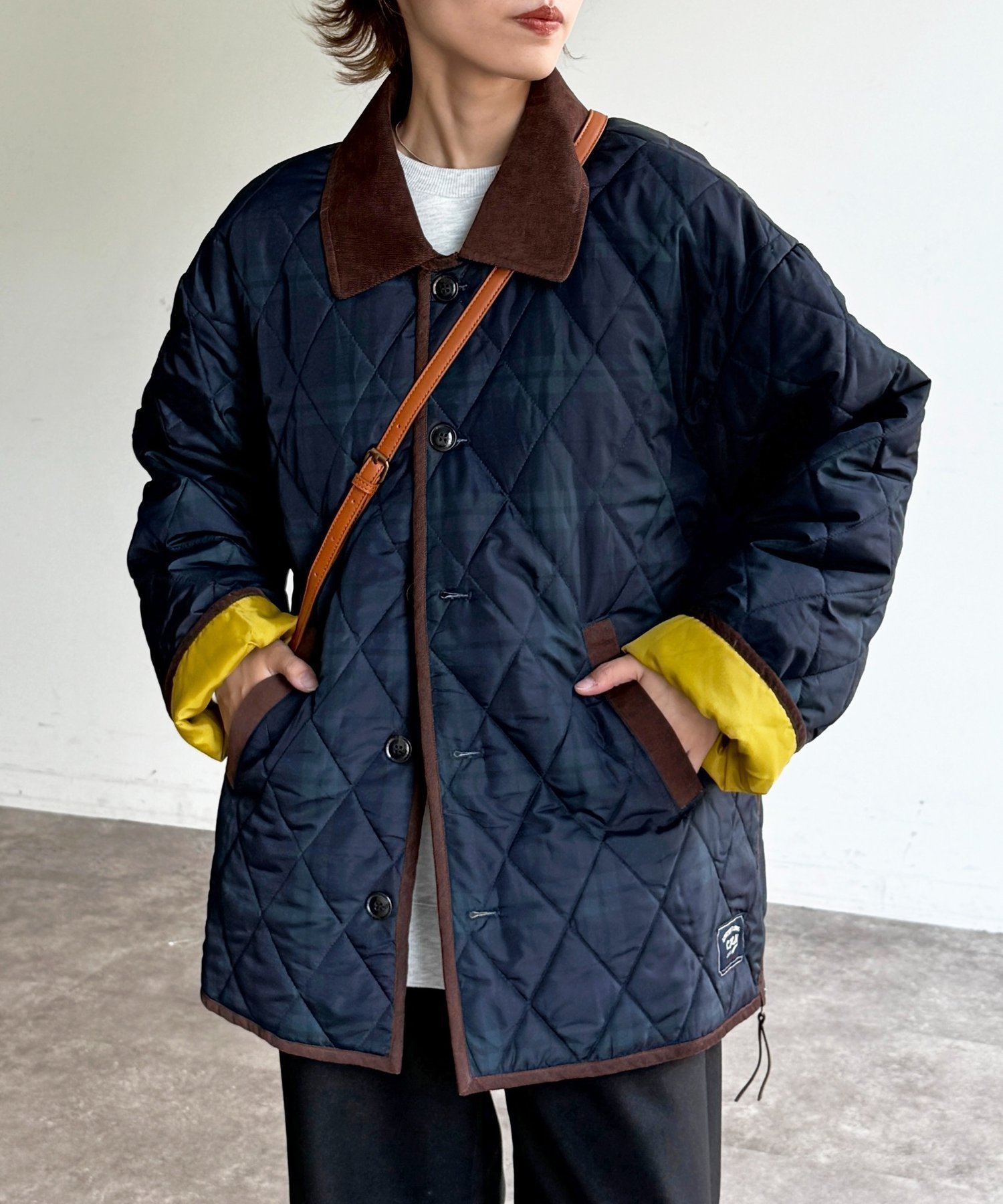 【シーピーシーエム/CPCM】の襟コーデュロイキルティングブルゾン 人気、トレンドファッション・服の通販 founy(ファニー) 　ファッション　Fashion　レディースファッション　Fashion for Women　アウター　Coat / Outerwear Collection　ブルゾンジャケット・スポーティアウター　Blouson Jackets　おすすめ　Recommended / Our Picks　カットソー　Cut and Sewn Top　キルティング　Quilted, Quilting　コーデュロイ　Corduroy, Cord Fabric　シンプル　Simple, Minimal　パイピング　Piping, Trim Design　ブルゾン　Blouson, Bomber Jacket　エレガント 上品　Elegant　 other-1|ID: prp329100004645977 ipo3291000000033532747