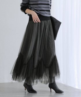 【ラ トータリテ/La TOTALITE】の【洗える】ランダムヘム2WAYチュールスカート 人気、トレンドファッション・服の通販 founy(ファニー) ファッション Fashion レディースファッション Fashion for Women スカート Skirts 2025年 2025 2025-2026秋冬・A/W Autumn/Winter 2025–26 AW25–26 おすすめ Recommended / Our Picks チュール Tulip, Tulip Motif 洗える Machine Washable |ID:prp329100004646037