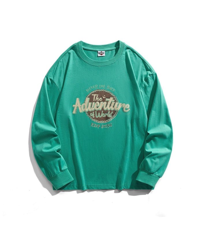 【アイモハ/aimoha】のHOOK/【HOOK】 -original- 古着風アメカジロゴプリントロングTEE インテリア・キッズ・メンズ・レディースファッション・服の通販 founy(ファニー) https://founy.com/ ファッション Fashion レディースファッション Fashion for Women キャップ Cap, Baseball Cap ジャケット Jacket, Outerwear スキニー Skinny, Slim Fit スタイリッシュ Stylish, Fashionable スニーカー Sneakers, Trainers スポーツ Sports, Activewear ダウン Down, Puffer チェック Check, Plaid, Tartan デニム Denim, Jeans Material トレンド Trend, Trending Now トートバッグ Tote Bag, Large Shoulder Bag 定番 Standard, Basic Item 人気 Popular, Best Seller フロント Front, Front Design メンズ Men's, Menswear リラックス Relax, Relaxed Fit ロング Long, Long-Length ワイド Wide, Wide Fit おすすめ Recommended / Our Picks |ID: prp329100004646070 ipo3291000000033533244