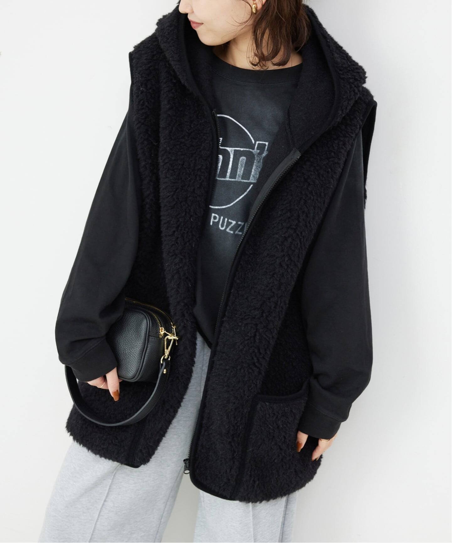 【スローブ イエナ/SLOBE IENA】の《追加 》COLD BREAKER/コールドブレーカー SLOBE別注 ボアベスト 9244-SLOBE インテリア・キッズ・メンズ・レディースファッション・服の通販 founy(ファニー) 　ファッション　Fashion　レディースファッション　Fashion for Women　アウター　Coat / Outerwear Collection　トップス・カットソー　Cut & Sew Tops　ベスト&ジレ / 重ね着スタイル　Vests & Gilets　ベスト　Vest, Waistcoat　別注　Limited Edition, Custom Order　ブラック|ID: prp329100004646095 ipo3291000000033533551