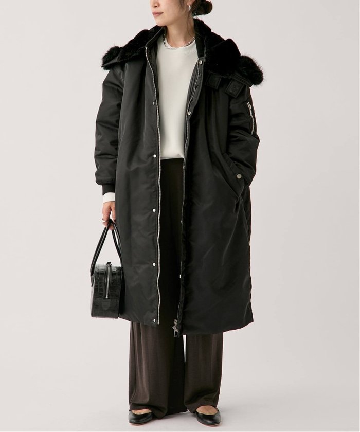 【ヴェルメイユ パー イエナ/VERMEIL par iena】のupper hights アッパーハイツ THE U-2 LONG HOODIE 403A37702BLK インテリア・キッズ・メンズ・レディースファッション・服の通販 founy(ファニー) https://founy.com/ ファッション Fashion レディースファッション Fashion for Women 2025年 2025 2025-2026秋冬・A/W Autumn/Winter 2025–26 AW25–26 サテン Satin, Glossy Fabric ブルゾン Blouson, Bomber Jacket 人気 Popular, Best Seller |ID: prp329100004646096 ipo3291000000033533558