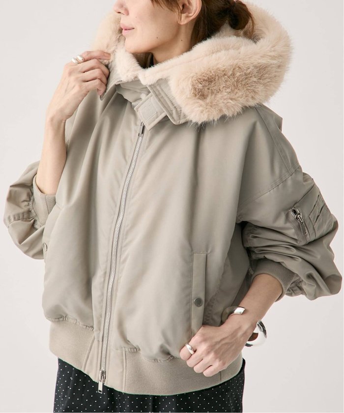 【ヴェルメイユ パー イエナ/VERMEIL par iena】のupper hights アッパーハイツ THE U-2 HOODIE 403A38702GRG インテリア・キッズ・メンズ・レディースファッション・服の通販 founy(ファニー) https://founy.com/ ファッション Fashion レディースファッション Fashion for Women 2025年 2025 2025-2026秋冬・A/W Autumn/Winter 2025–26 AW25–26 サテン Satin, Glossy Fabric ブルゾン Blouson, Bomber Jacket 人気 Popular, Best Seller |ID: prp329100004646097 ipo3291000000033533568