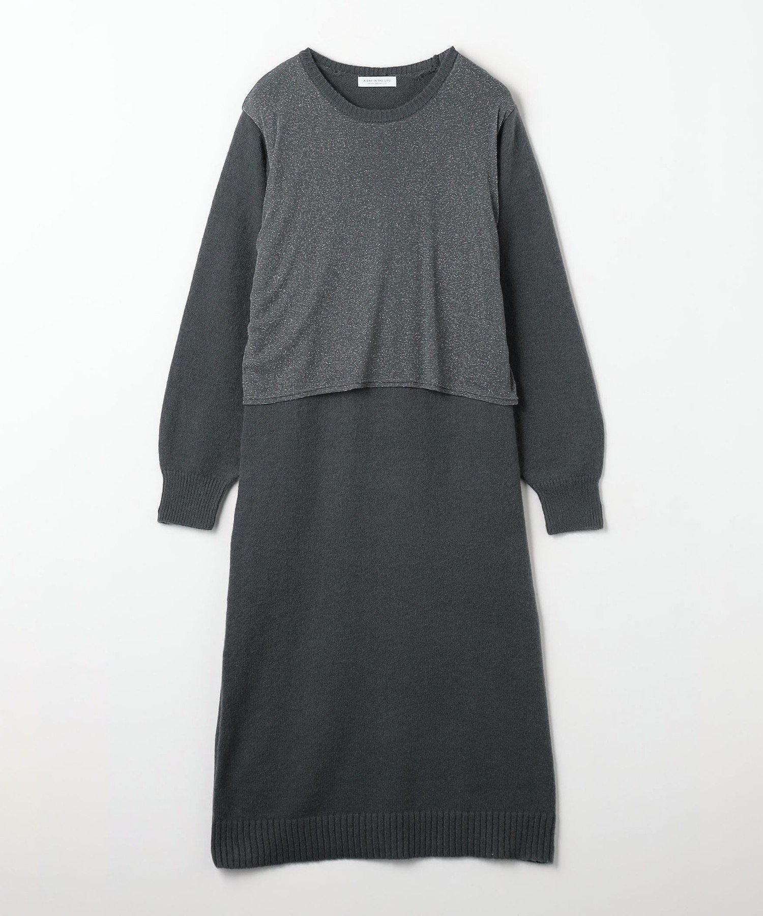【ユナイテッドアローズ/UNITED ARROWS】のチュールレイヤード ワンピース A DAY IN THE LIFE インテリア・キッズ・メンズ・レディースファッション・服の通販 founy(ファニー) 　ファッション　Fashion　レディースファッション　Fashion for Women　ワンピース　Dresses　シューズ　Shoes, Footwear　シンプル　Simple, Minimal　スニーカー　Sneakers, Trainers　チュール　Tulip, Tulip Motif　トレンド　Trend, Trending Now　A/W・秋冬　Autumn/Winter　おすすめ　Recommended / Our Picks　DK.GRAY|ID: prp329100004646098 ipo3291000000033943046