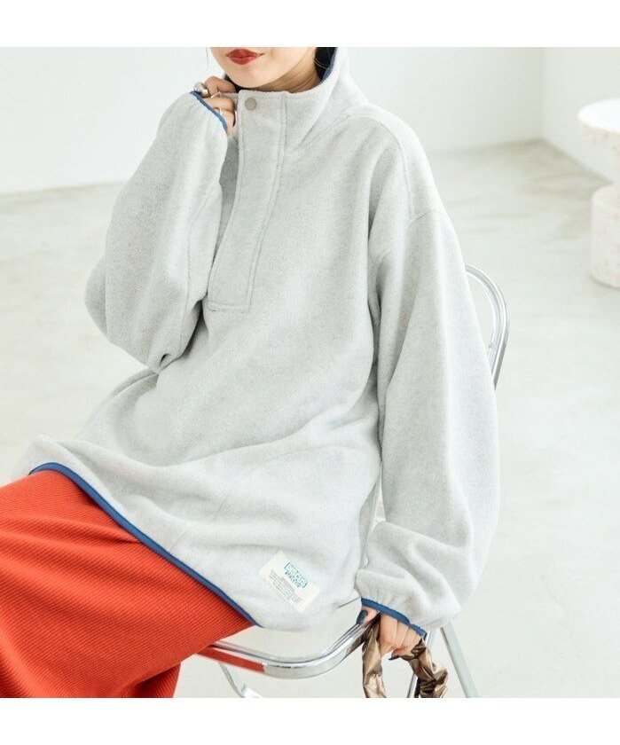 【フリークスストア/FREAK'S STORE】の別注 配色 フリース ハーフジップ プルオーバー【限定展開】 25AW インテリア・キッズ・メンズ・レディースファッション・服の通販 founy(ファニー) 　ファッション　Fashion　レディースファッション　Fashion for Women　トップス・カットソー　Cut & Sew Tops　カジュアルプルオーバー・ニットトップス　Pullovers & Knit Tops / Casual Pullovers　2025年　2025　2025-2026秋冬・A/W　Autumn/Winter 2025–26 AW25–26　冬　Winter / This Winter　スペシャル　Special, Limited Edition　別注　Limited Edition, Custom Order　A/W・秋冬　Autumn/Winter　ライトグレー|ID: prp329100004646100 ipo3291000000033533598