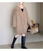 【スローブ イエナ/SLOBE IENA】の《追加 》ウォッシャブルファーリーミニワンピース キャメル|ID:prp329100004646114