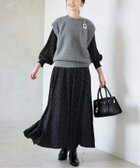 【スローブ イエナ/SLOBE IENA】の《WEB限定/追加 》ドットシャーリングワンピース ブラック|ID:prp329100004646115
