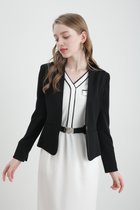 【ピンキーアンドダイアン/Pinky&Dianne】のWEB/店舗限定カラー ハイツイストジャケット 人気、トレンドファッション・服の通販 founy(ファニー) ファッション Fashion レディースファッション Fashion for Women アウター Coat / Outerwear Collection レディースジャケット・軽アウター Jackets コンパクト Compact, Small Size ジャケット Jacket, Outerwear ストレッチ Stretch, Stretchy Fabric ダブル Double, Double-Breasted バランス Balance, Style Balance エレガント 上品 Elegant 定番 Standard, Basic Item thumbnail ブラック|ID: prp329100004646125 ipo3291000000033585047