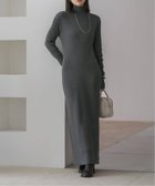 【ノーブル / スピック&スパン/NOBLE / Spick & Span】のRY/PLリブハイネックロングワンピース 人気、トレンドファッション・服の通販 founy(ファニー) ファッション Fashion レディースファッション Fashion for Women ワンピース Dresses シンプル Simple, Minimal ジャケット Jacket, Outerwear ベスト Vest, Waistcoat ベーシック Basic, Essential ロング Long, Long-Length エレガント 上品 Elegant A/W・秋冬 Autumn/Winter thumbnail グレー|ID: prp329100004646146 ipo3291000000033533930